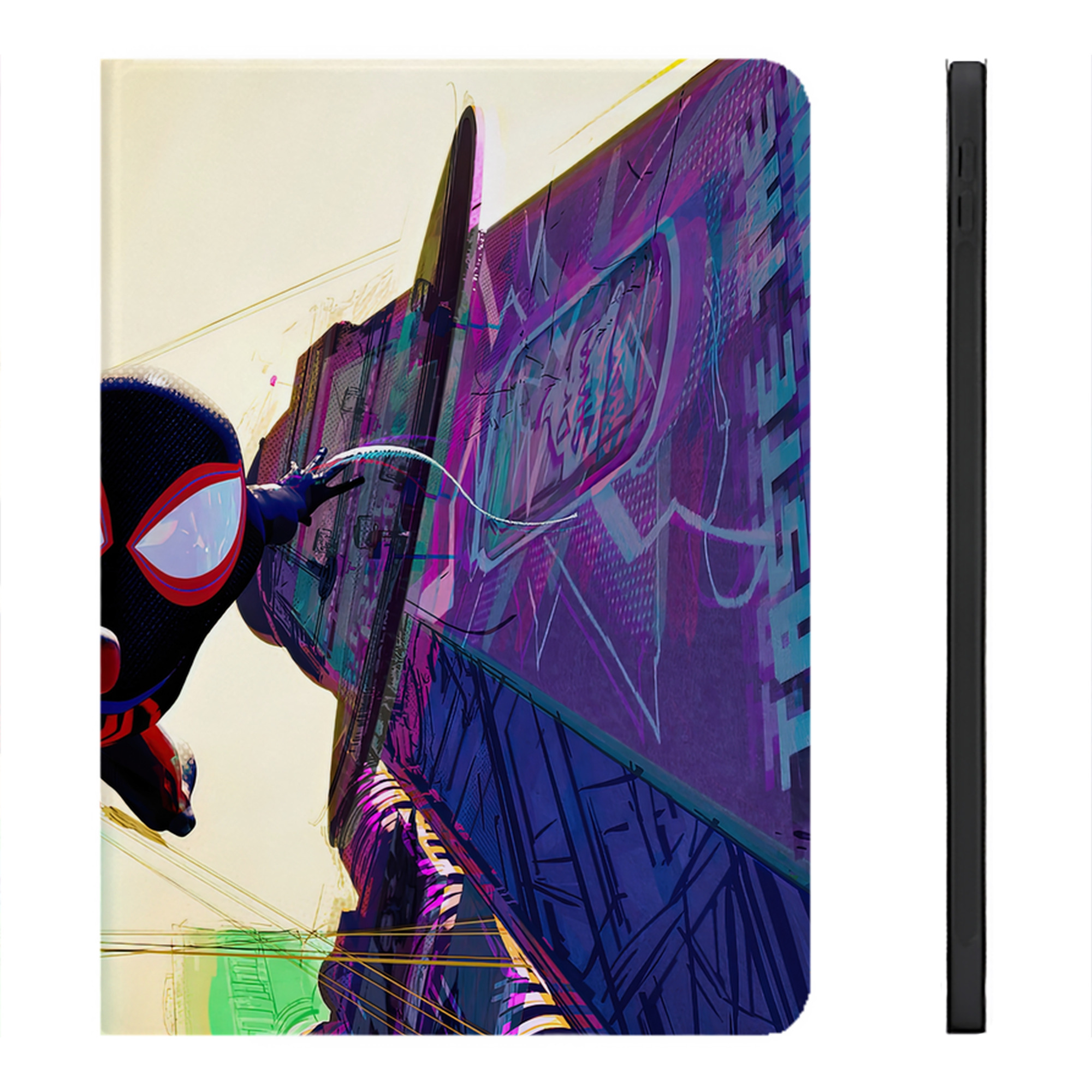 （画像用） Spider Man スパイダーマン IPadケース ペンホルダー付き ブックスタイルデザイン